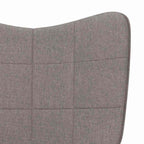 Schaukelstuhl Taupe Stoff