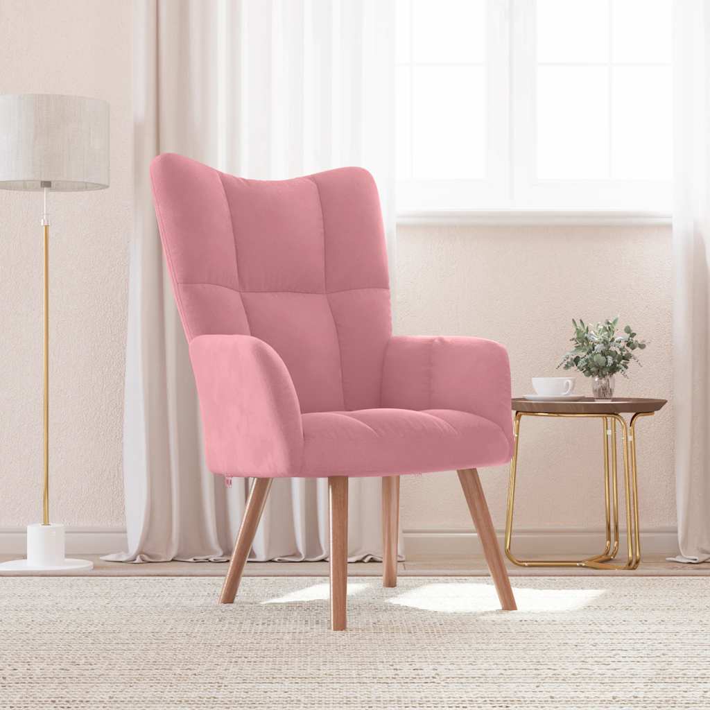 Relaxsessel Rosa Samt