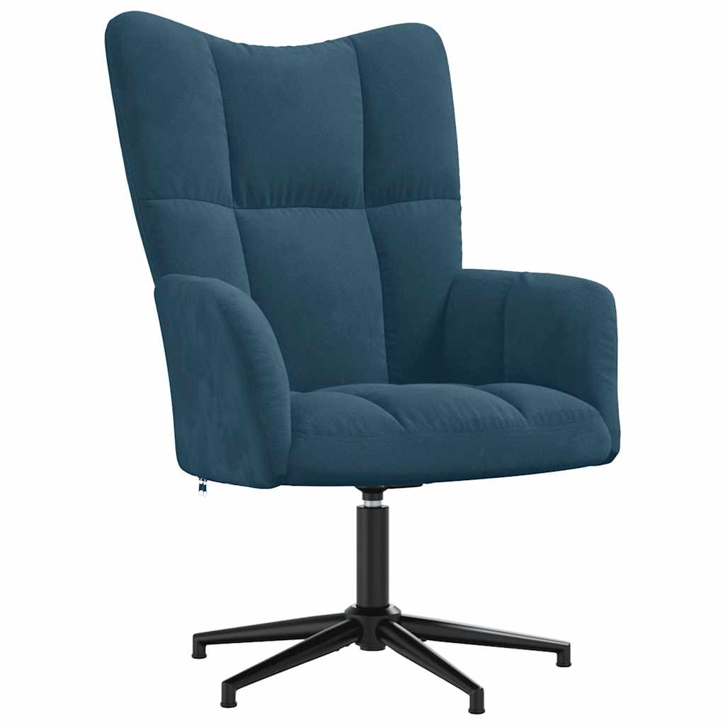 Relaxsessel Blau Samt