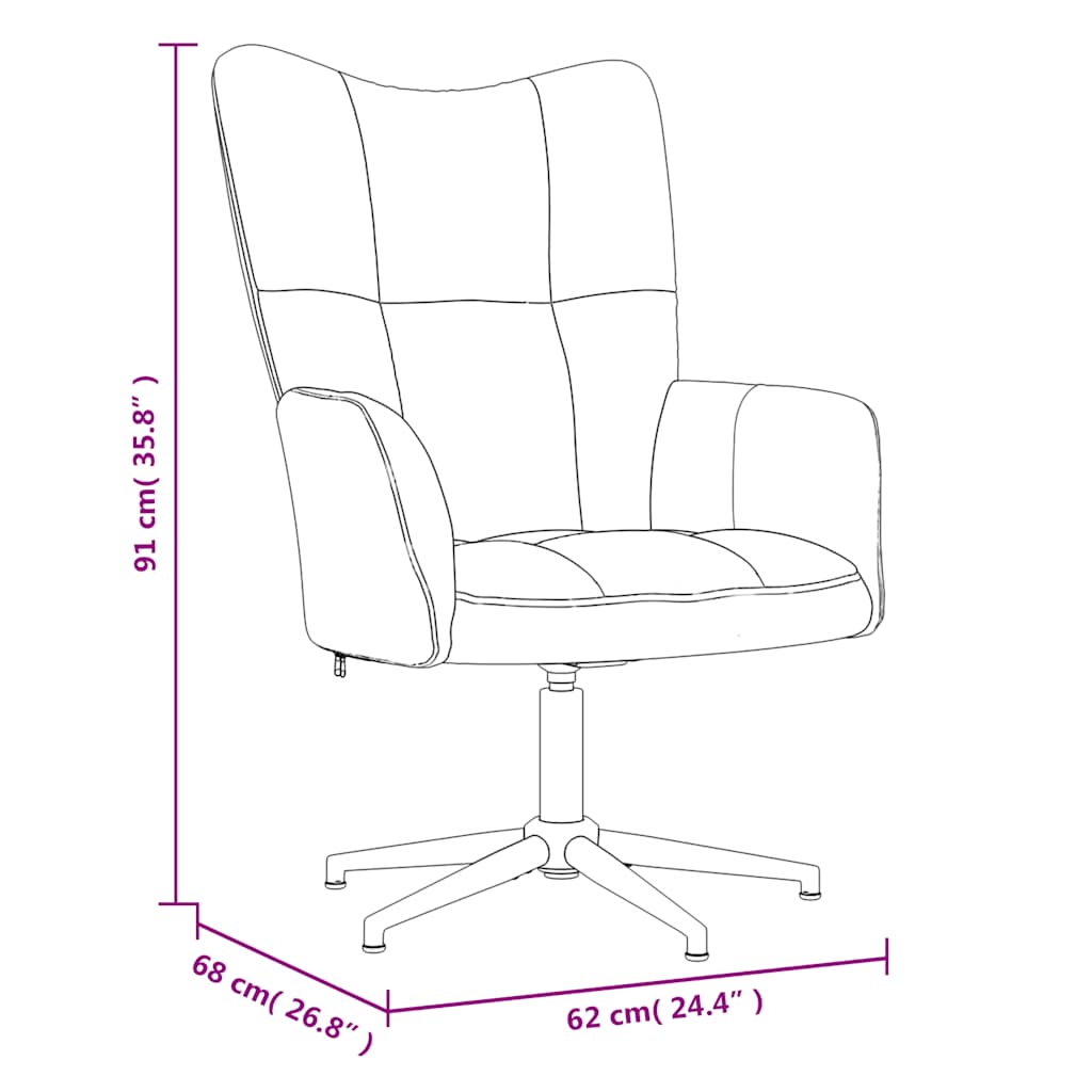 Relaxsessel mit Hocker Hellgrün Samt