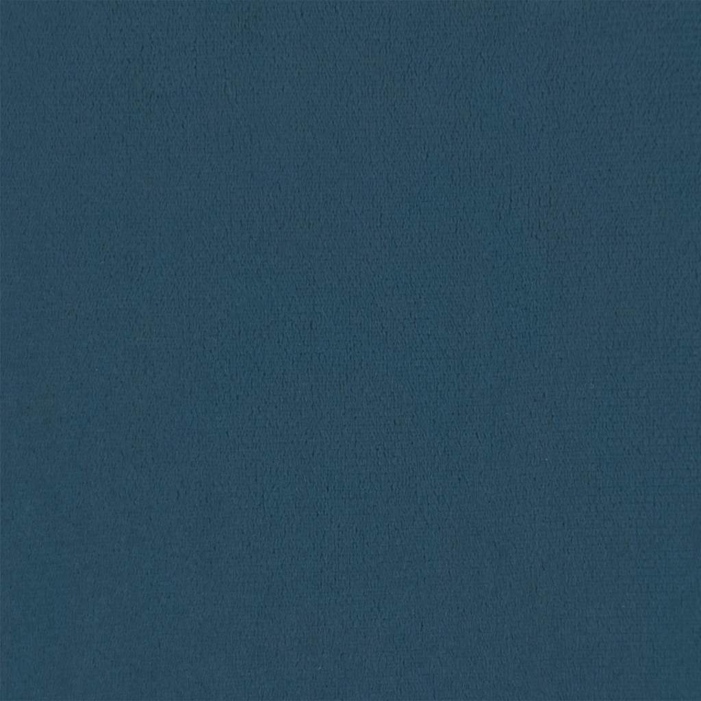 Relaxsessel mit Hocker Blau Samt