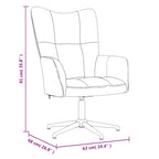 Relaxsessel mit Hocker Blau Samt
