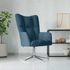 Relaxsessel Blau Samt