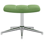 Relaxsessel mit Hocker Hellgrün Samt