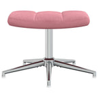 Relaxsessel mit Hocker Rosa Samt