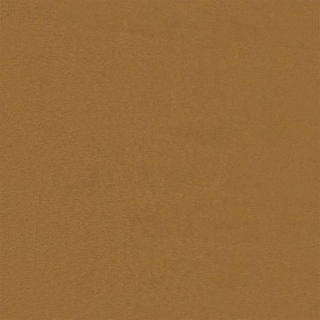 Relaxsessel mit Hocker Braun Samt