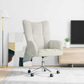Relaxsessel Cremeweiß Samt
