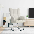 Relaxsessel Cremeweiß Samt