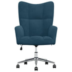 Relaxsessel Blau Samt