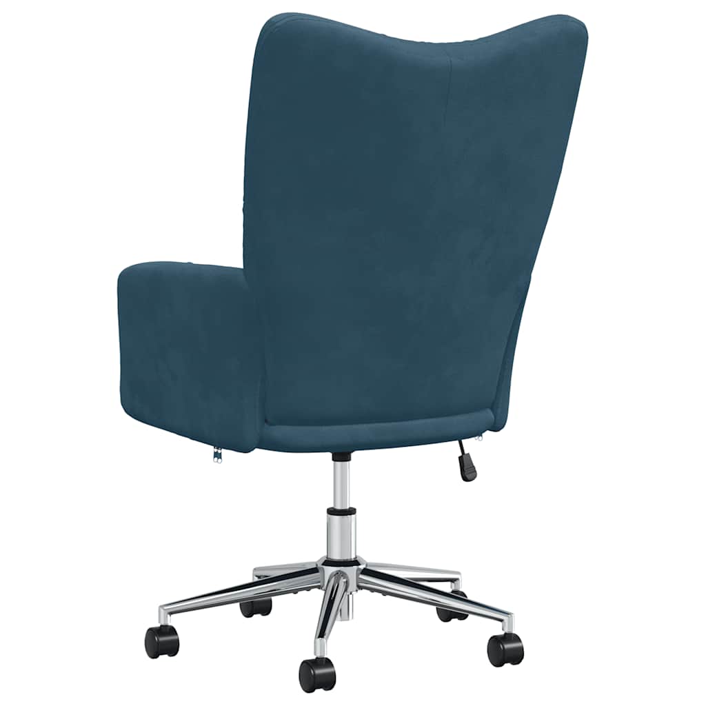 Relaxsessel Blau Samt