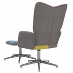 Relaxsessel mit Hocker Patchwork Stoff