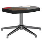 Relaxsessel mit Hocker Patchwork Stoff