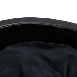 vidaXL Hundebett Schwarz 90x79x20 cm Plüsch und Kunstleder