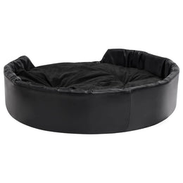vidaXL Hundebett Schwarz 99x89x21 cm Plüsch und Kunstleder