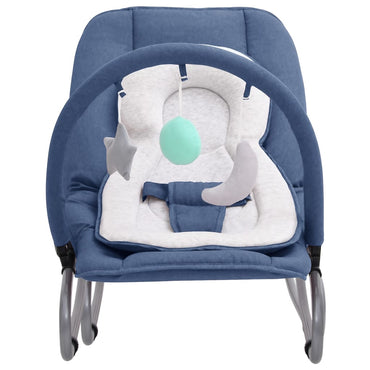 Babywippe Marineblau Stahl