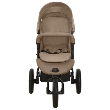 Kinderwagen Taupe Stahl