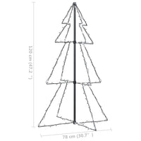 Weihnachtsbaum in Kegelform 160 LEDs Indoor & Outdoor 78x120 cm