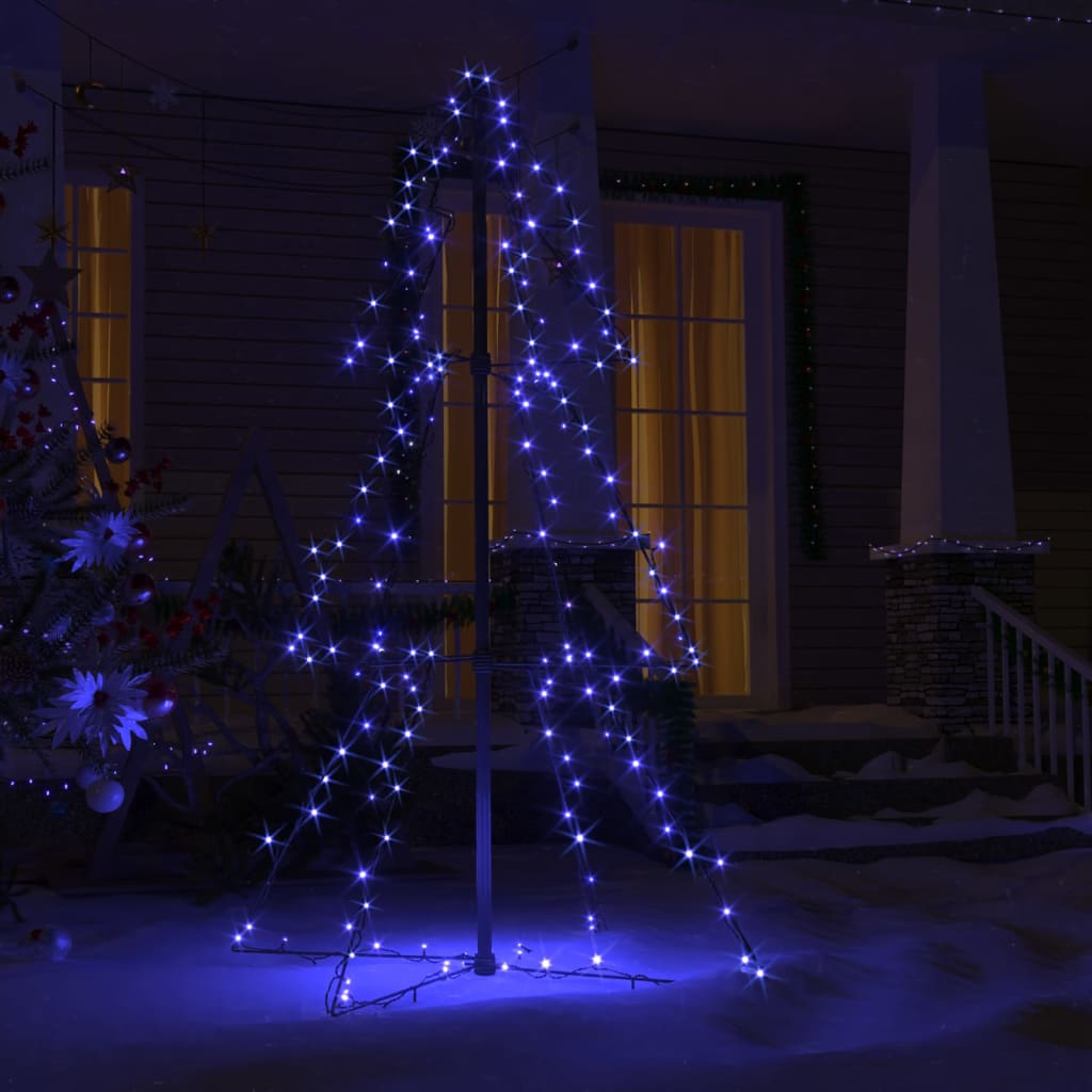 Weihnachtsbaum in Kegelform 160 LEDs Indoor & Outdoor 78x120 cm