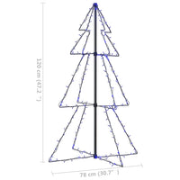 Weihnachtsbaum in Kegelform 160 LEDs Indoor & Outdoor 78x120 cm