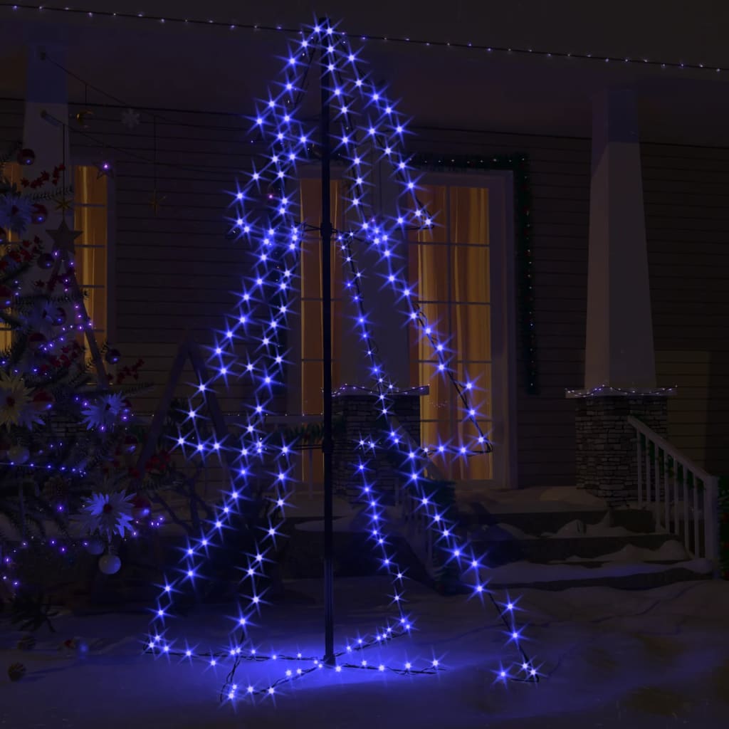 Weihnachtsbaum in Kegelform 200 LEDs Indoor Outdoor 98x150 cm