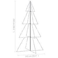 Weihnachtsbaum in Kegelform 360 LEDs Indoor Outdoor 143x250 cm