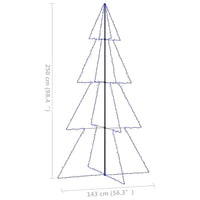 Weihnachtsbaum in Kegelform 360 LEDs Indoor Outdoor 143x250 cm