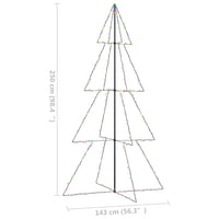 Weihnachtsbaum in Kegelform 360 LEDs Indoor Outdoor 143x250 cm