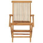 Gartenstühle mit Weinroten Kissen 8 Stk. Massivholz Teak