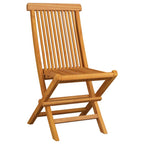 Gartenstühle mit Grünen Kissen 8 Stk. Massivholz Teak
