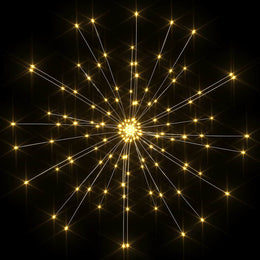 Feuerwerkslichter 10 Stk. Weihnachtsdeko Warmweiß 20cm 1400LEDs