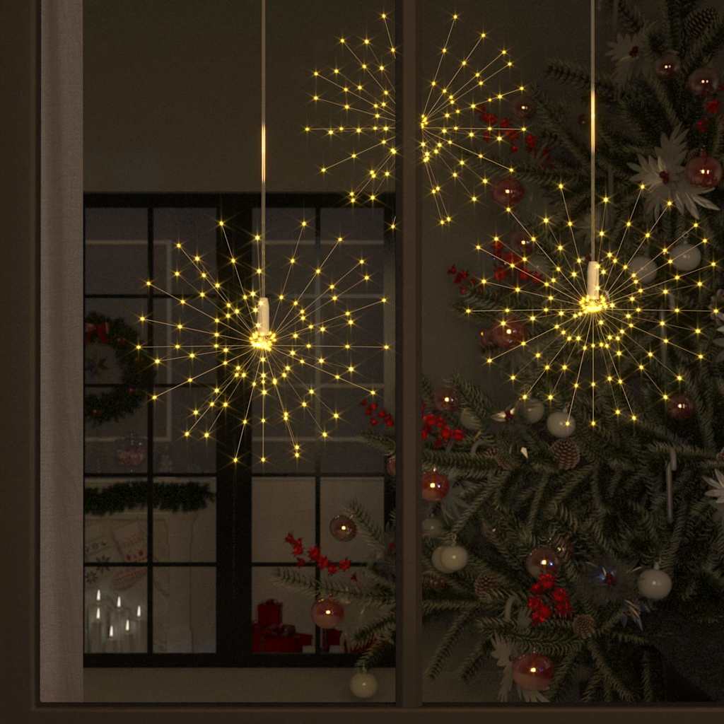 Feuerwerkslichter 10 Stk. Weihnachtsdeko Warmweiß 20cm 1400LEDs