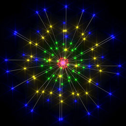 Feuerwerkslicht Weihnachtsdeko Mehrfarbig 20 cm 140 LEDs