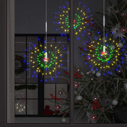 Feuerwerkslichter 2 Stk. Weihnachtsdeko Mehrfarbig 20cm 280LEDs