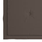 Gartenstühle 6 Stk. mit Taupe Kissen Massivholz Teak