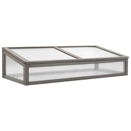 vidaXL Hochbeet mit Gewächshaus 110x54x120 cm Massivholz Tanne