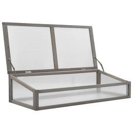 vidaXL Hochbeet mit Gewächshaus 110x54x120 cm Massivholz Tanne