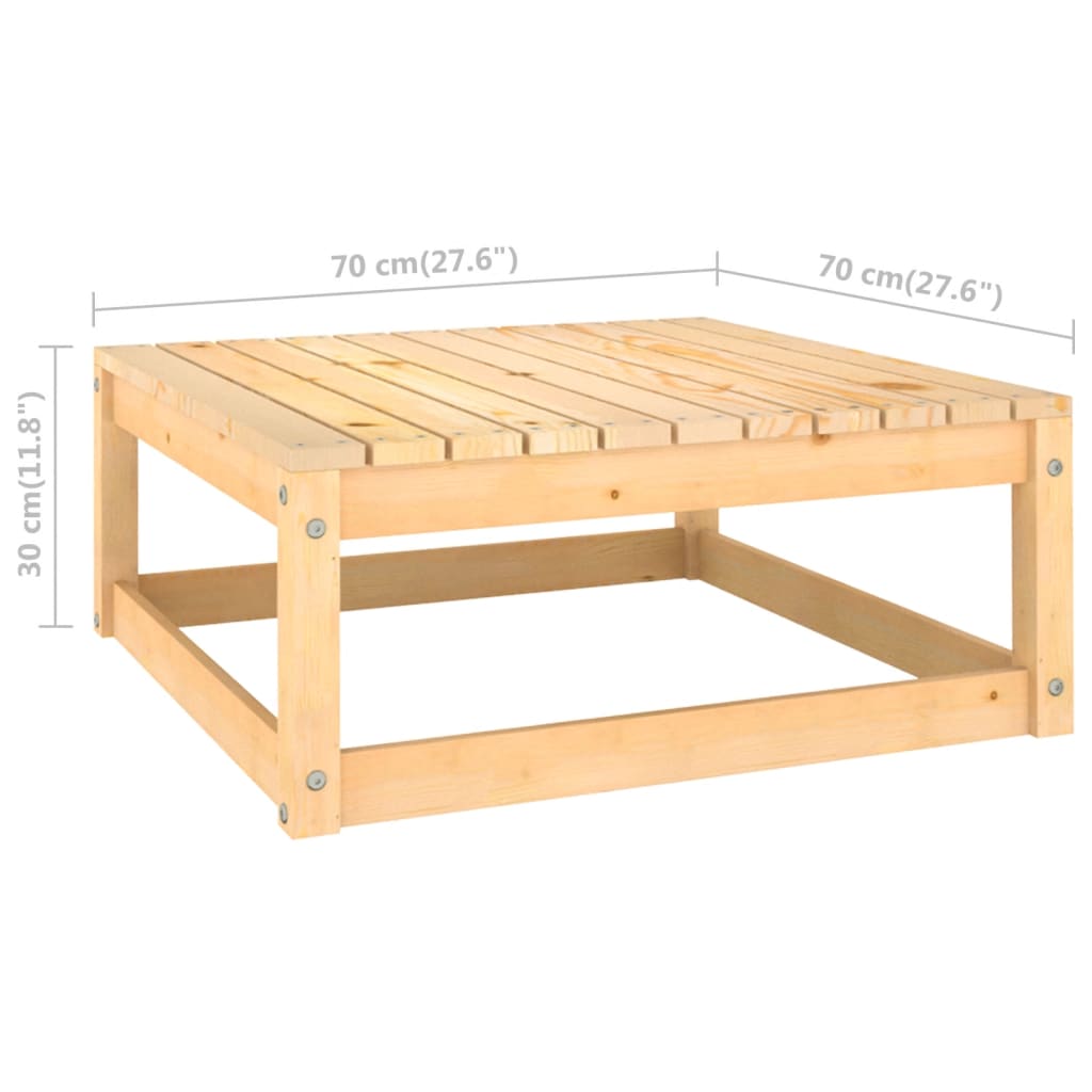 6-tlg. Garten-Lounge-Set mit Kissen Kiefer Massivholz