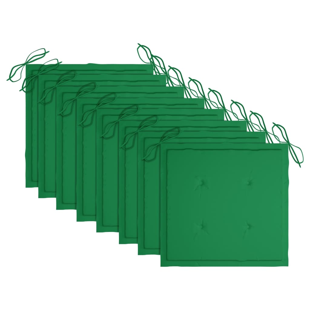Klappbare Gartenstühle 8 Stk. mit Kissen Massivholz Akazie