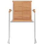 Gartenstühle 4 Stk. mit Kissen Massivholz Teak