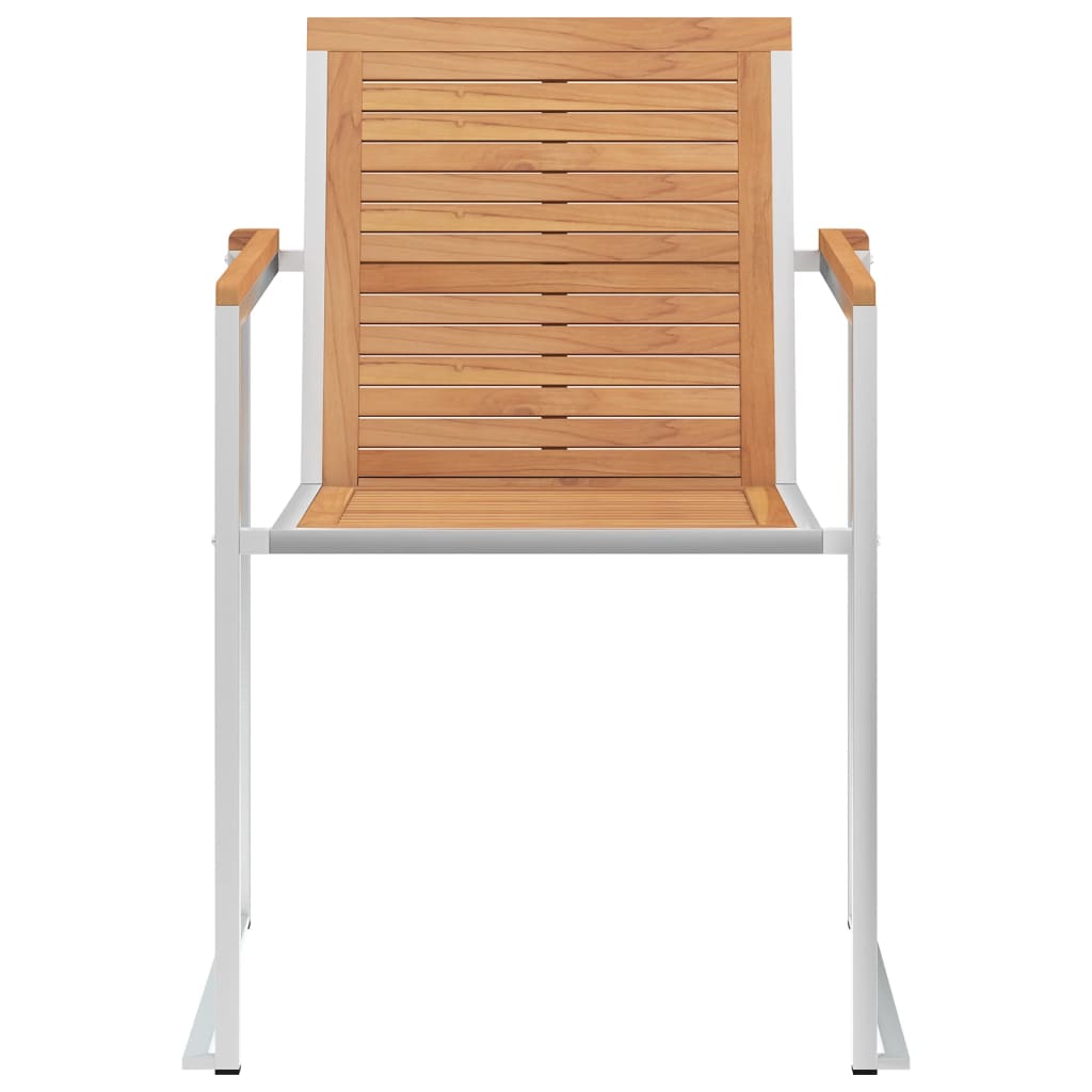 Gartenstühle 4 Stk. mit Kissen Massivholz Teak