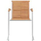 Gartenstühle 6 Stk. mit Kissen Massivholz Teak