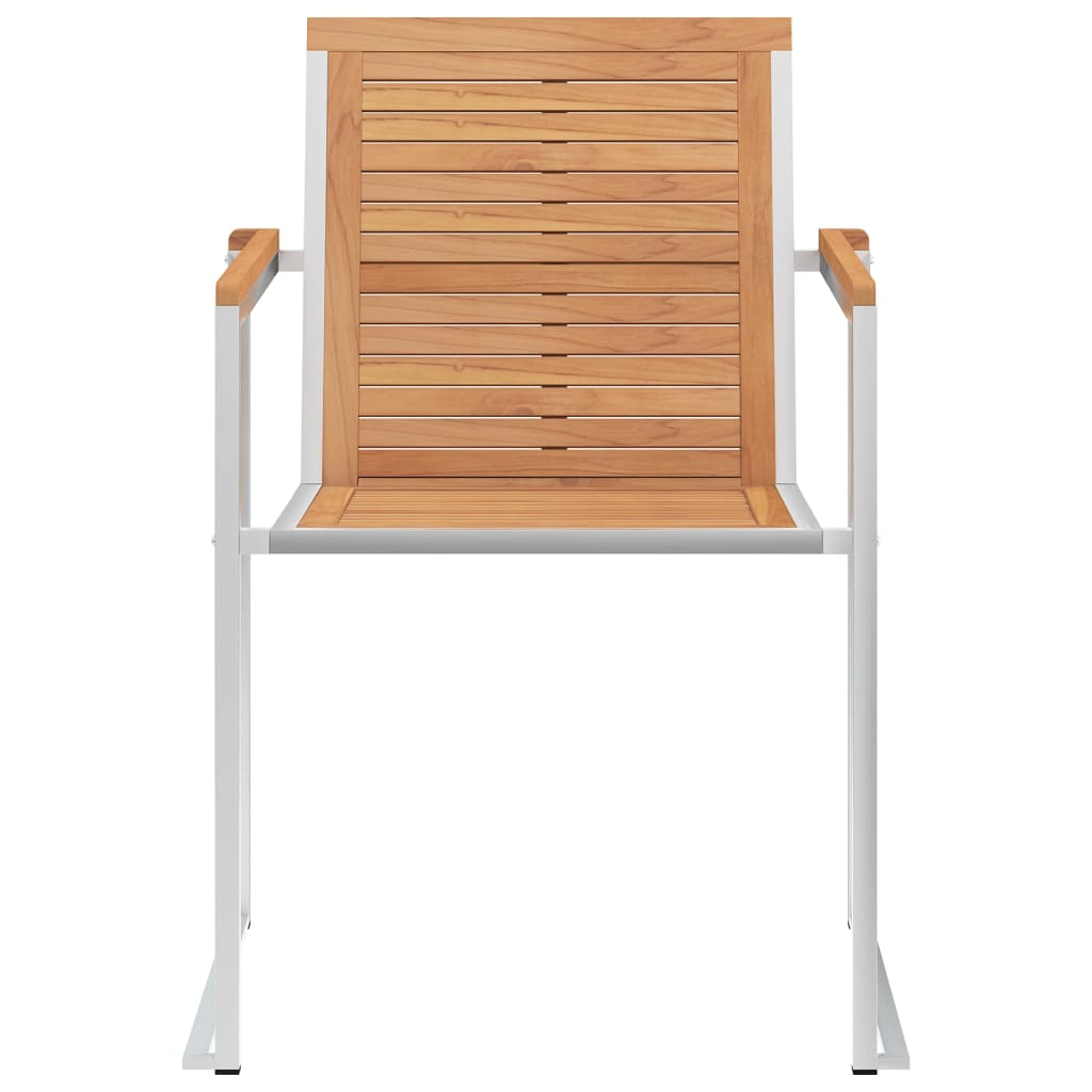 Gartenstühle 6 Stk. mit Kissen Massivholz Teak