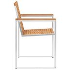 Gartenstühle 6 Stk. mit Kissen Massivholz Teak