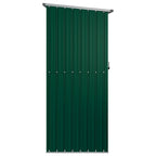 Gartenhaus Grün 180,5x97x209,5 cm Verzinkter Stahl