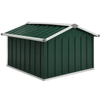 Rasenmäher Garage 92x97x63 cm Verzinkter Stahl Grün