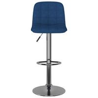 Barhocker 2 Stk. Blau Stoff