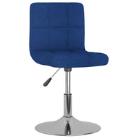 Drehbarer Barhocker Blau Stoff