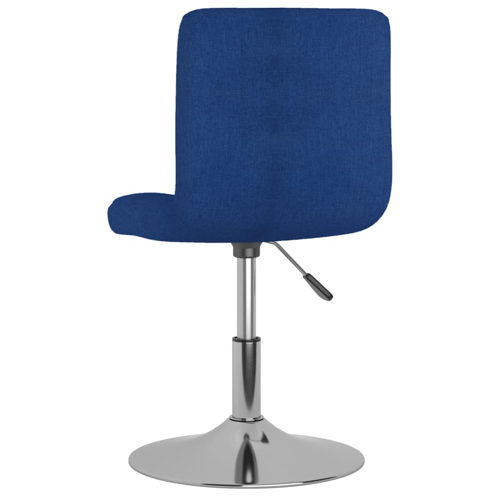 Drehbarer Barhocker Blau Stoff