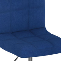 Drehbarer Barhocker Blau Stoff