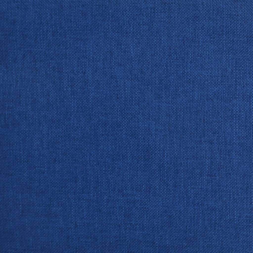 Drehbarer Barhocker Blau Stoff